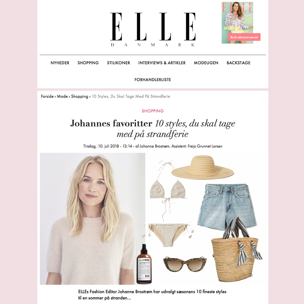 ELLE Online Denmark, July 2018